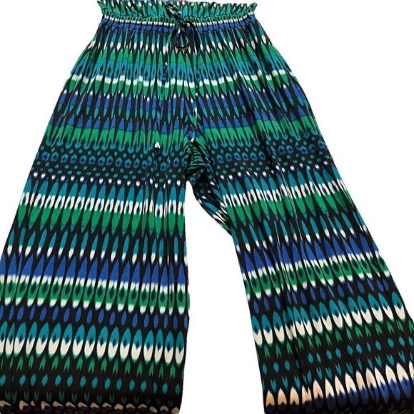 Calvin Klein Jump Suit tank blue/green/black Size 2 excellent condition - Picture 7 of 11